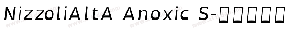 NizzoliAltA Anoxic S字体转换